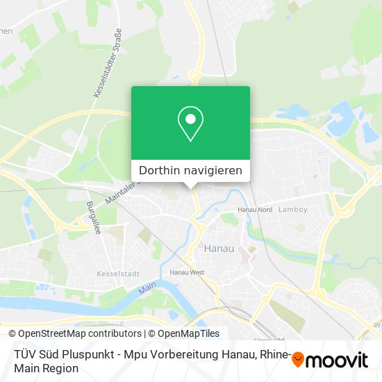 TÜV Süd Pluspunkt - Mpu Vorbereitung Hanau Karte