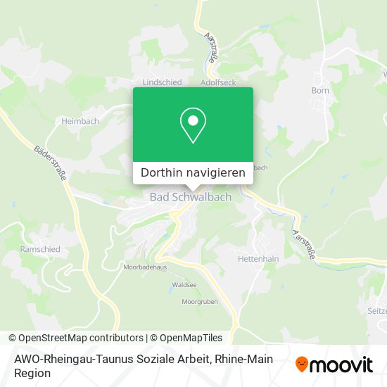 AWO-Rheingau-Taunus Soziale Arbeit Karte