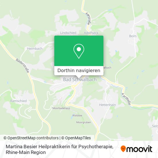 Martina Besier Heilpraktikerin für Psychotherapie Karte