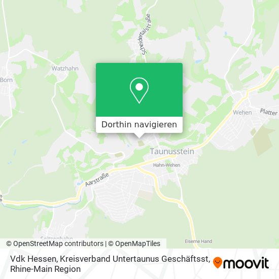 Vdk Hessen, Kreisverband Untertaunus Geschäftsst Karte