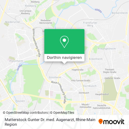 Matterstock Gunter Dr. med. Augenarzt Karte