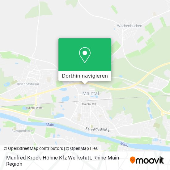 Manfred Krock-Höhne Kfz Werkstatt Karte