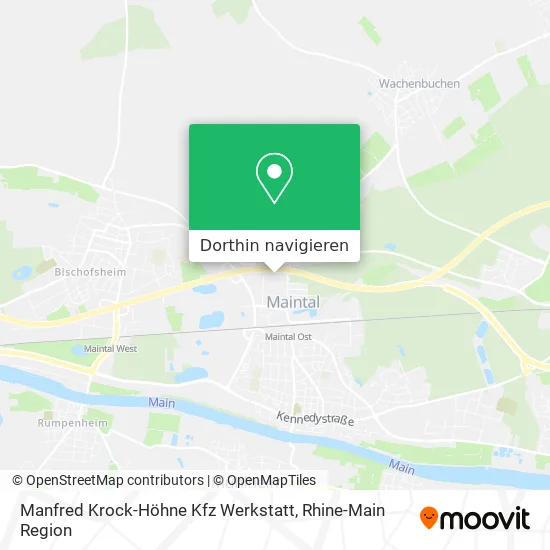 Manfred Krock-Höhne Kfz Werkstatt Karte