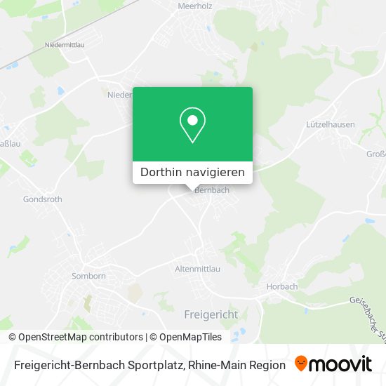 Freigericht-Bernbach Sportplatz Karte
