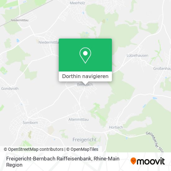 Freigericht-Bernbach Raiffeisenbank Karte