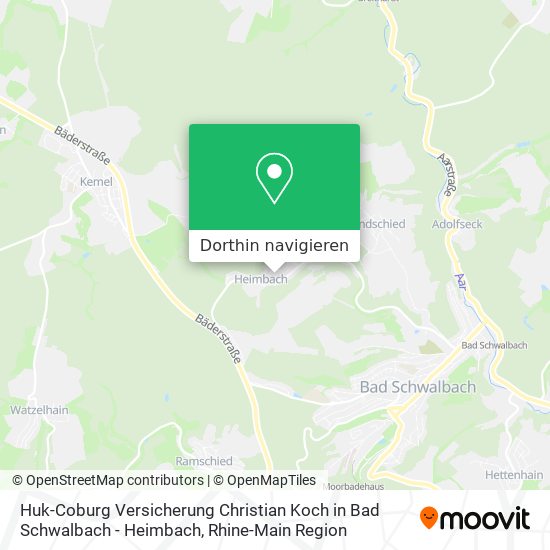 Huk-Coburg Versicherung Christian Koch in Bad Schwalbach - Heimbach Karte