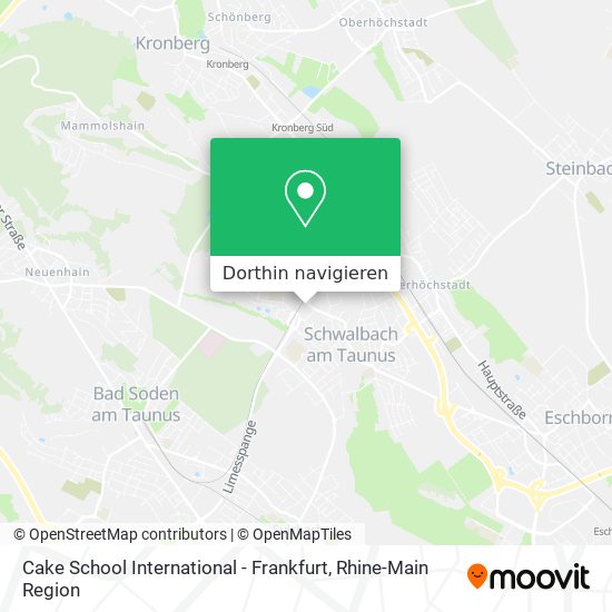 Cake School International - Frankfurt Karte