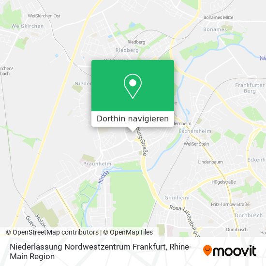 Niederlassung Nordwestzentrum Frankfurt Karte