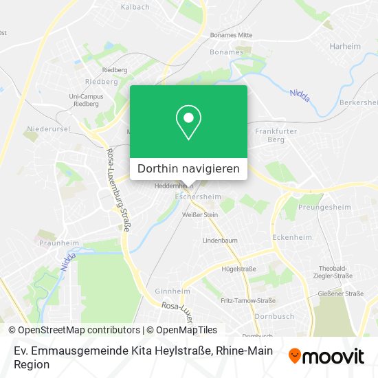 Ev. Emmausgemeinde Kita Heylstraße Karte