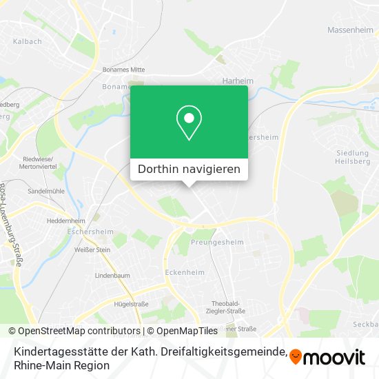 Kindertagesstätte der Kath. Dreifaltigkeitsgemeinde Karte