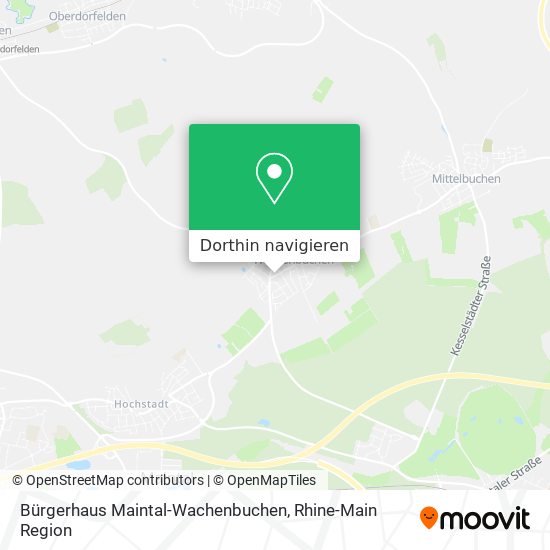 Bürgerhaus Maintal-Wachenbuchen Karte