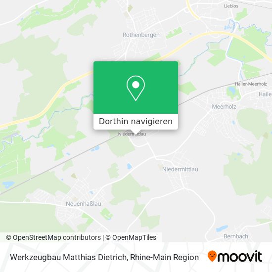 Werkzeugbau Matthias Dietrich Karte