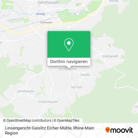 Linsengericht-Geislitz Eicher-Mühle Karte