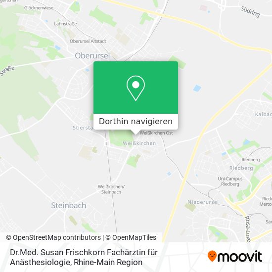 Dr.Med. Susan Frischkorn Fachärztin für Anästhesiologie Karte