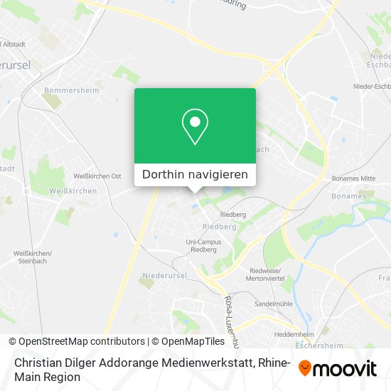 Christian Dilger Addorange Medienwerkstatt Karte