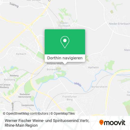 Werner Fischer Weine- und Spirituosenind.Vertr Karte
