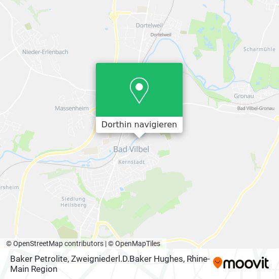 Baker Petrolite, Zweigniederl.D.Baker Hughes Karte