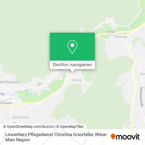 Löwenherz Pflegedienst Christina Griesfeller Karte