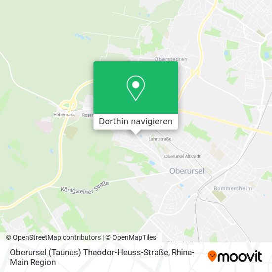 Oberursel (Taunus) Theodor-Heuss-Straße Karte