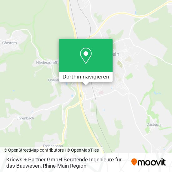 Kriews + Partner GmbH Beratende Ingenieure für das Bauwesen Karte