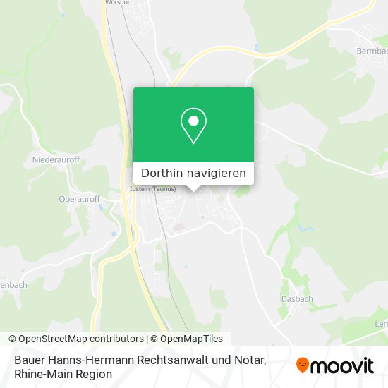 Bauer Hanns-Hermann Rechtsanwalt und Notar Karte