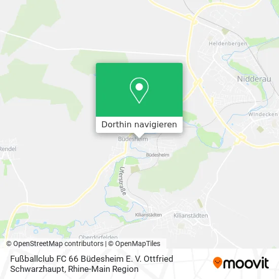 Fußballclub FC 66 Büdesheim E. V. Ottfried Schwarzhaupt Karte