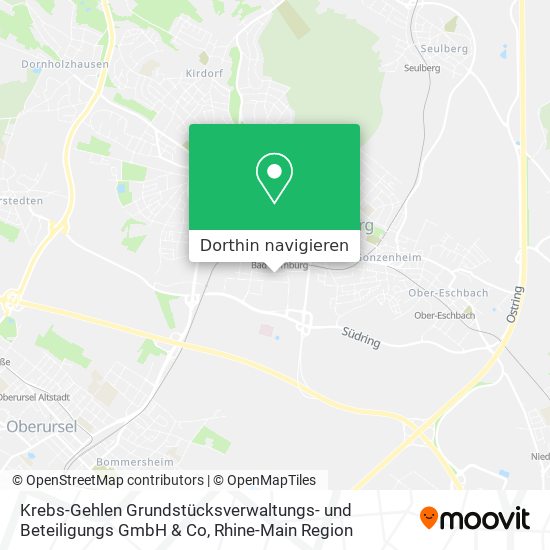 Krebs-Gehlen Grundstücksverwaltungs- und Beteiligungs GmbH & Co Karte