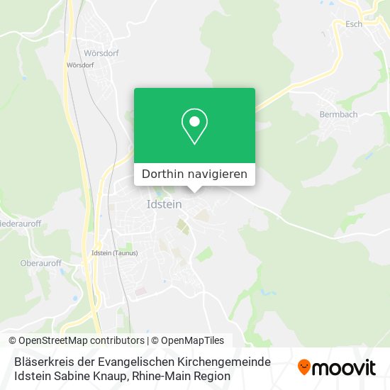 Bläserkreis der Evangelischen Kirchengemeinde Idstein Sabine Knaup Karte