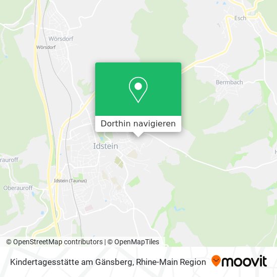 Kindertagesstätte am Gänsberg Karte