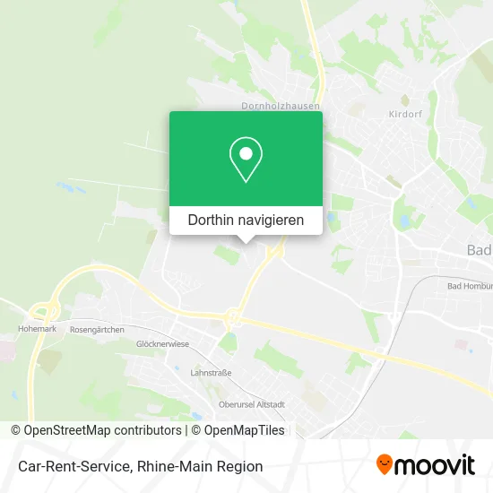 Car-Rent-Service Karte