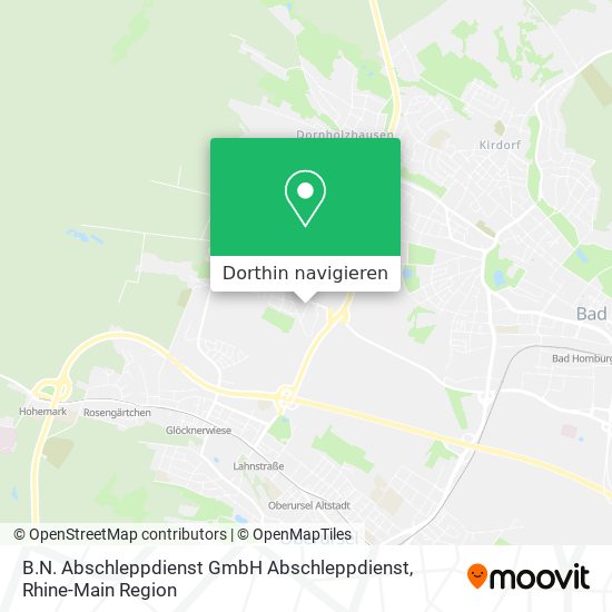 B.N. Abschleppdienst GmbH Abschleppdienst Karte