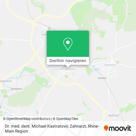 Dr. med. dent. Michael Kastratovic Zahnarzt Karte