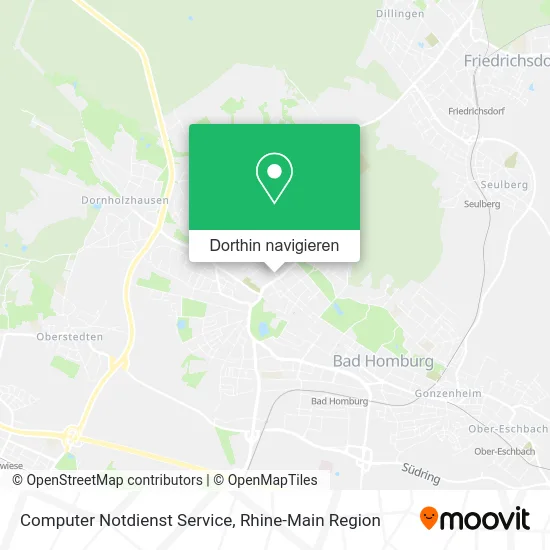 Computer Notdienst Service Karte