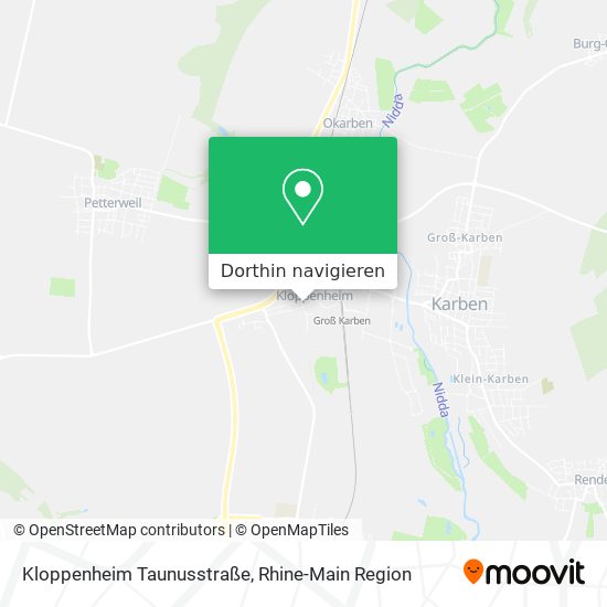 Kloppenheim Taunusstraße Karte