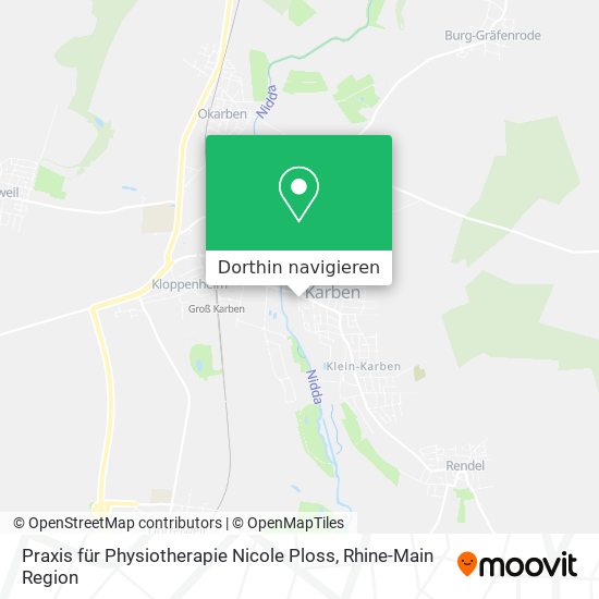 Praxis für Physiotherapie Nicole Ploss Karte