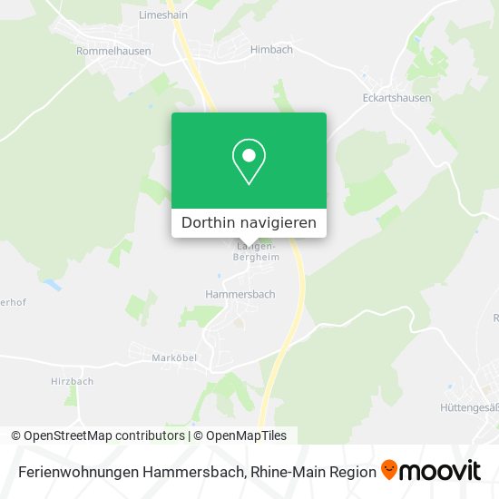 Ferienwohnungen Hammersbach Karte