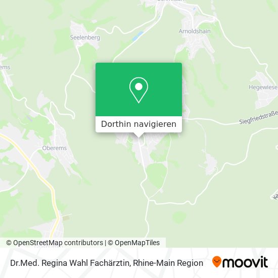 Dr.Med. Regina Wahl Fachärztin Karte