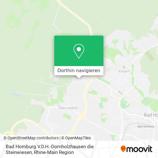 Bad Homburg V.D.H.-Dornholzhausen die Steinwiesen Karte