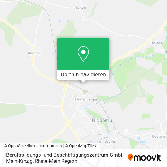 Berufsbildungs- und Beschäftigungszentrum GmbH Main-Kinzig Karte