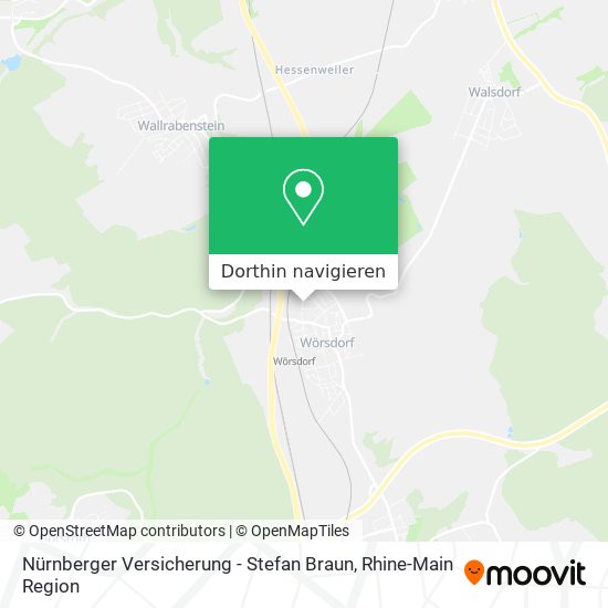 Nürnberger Versicherung - Stefan Braun Karte