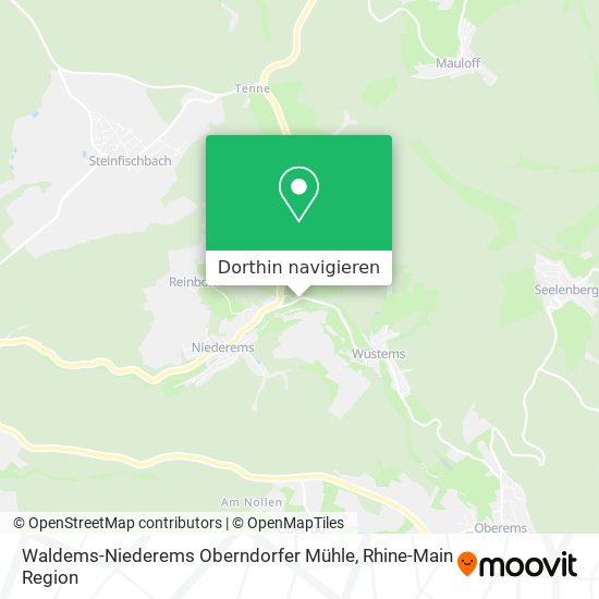 Waldems-Niederems Oberndorfer Mühle Karte