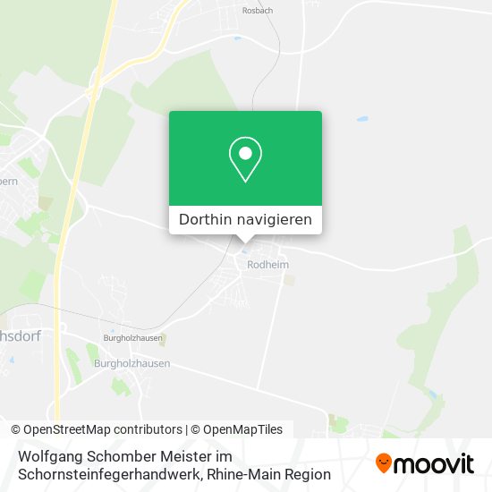 Wolfgang Schomber Meister im Schornsteinfegerhandwerk Karte