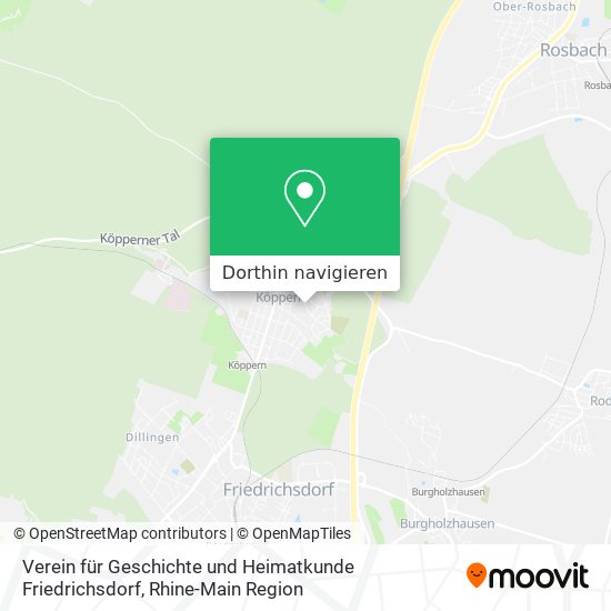 Verein für Geschichte und Heimatkunde Friedrichsdorf Karte