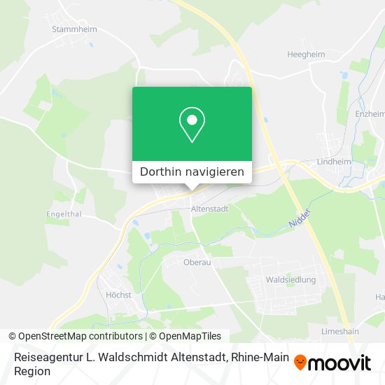 Reiseagentur L. Waldschmidt Altenstadt Karte