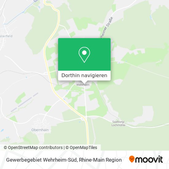 Gewerbegebiet Wehrheim-Süd Karte