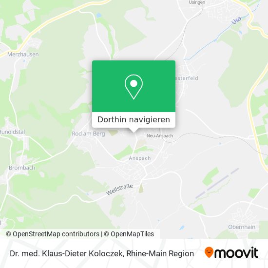 Dr. med. Klaus-Dieter Koloczek Karte