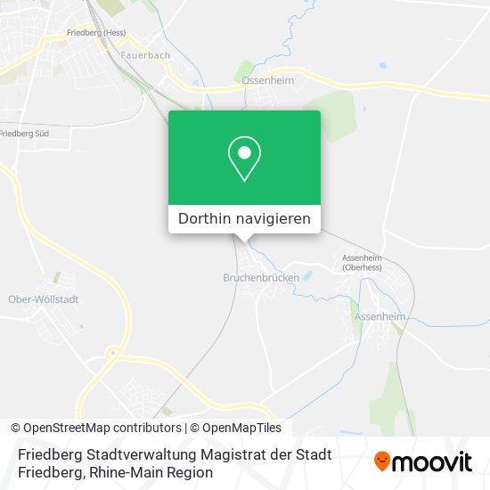 Friedberg Stadtverwaltung Magistrat der Stadt Friedberg Karte