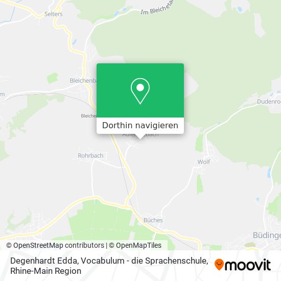 Degenhardt Edda, Vocabulum - die Sprachenschule Karte
