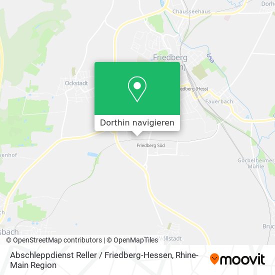 Abschleppdienst Reller / Friedberg-Hessen Karte