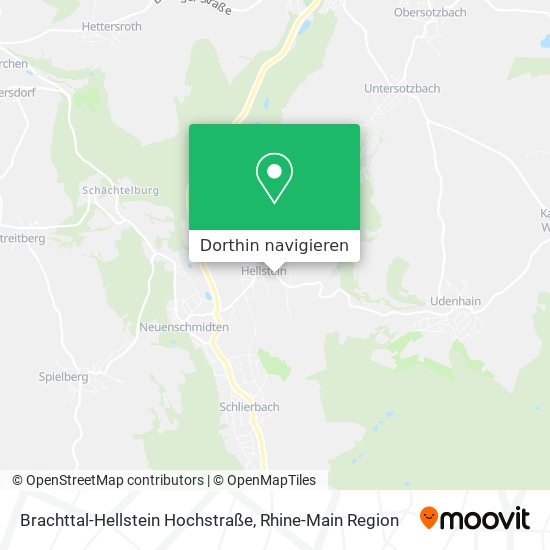 Brachttal-Hellstein Hochstraße Karte